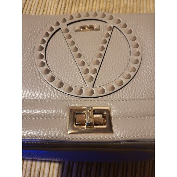 Valentino Alice Taupe leather bag, classic $1095 - Picture 5 of 12